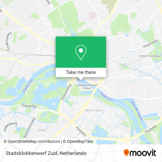 Stadsblokkenwerf Zuid Karte