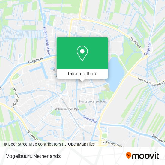 Vogelbuurt Karte