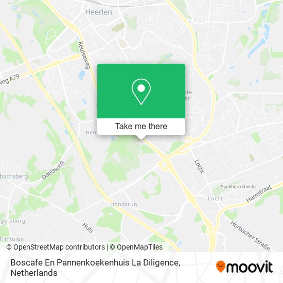 Boscafe En Pannenkoekenhuis La Diligence map