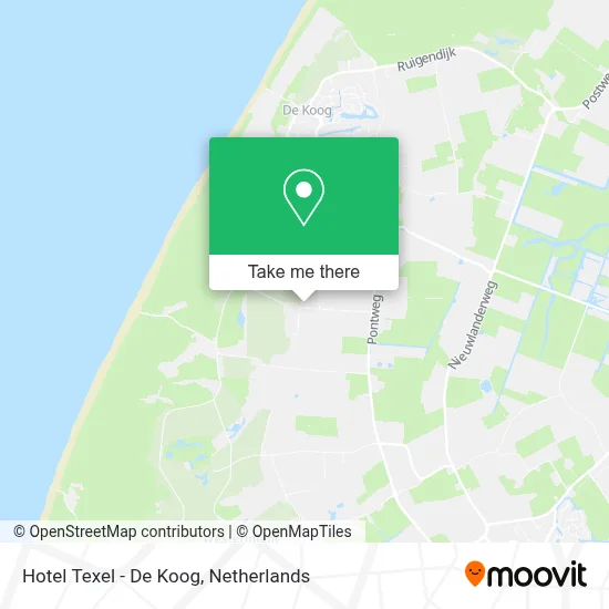 Hotel Texel - De Koog map