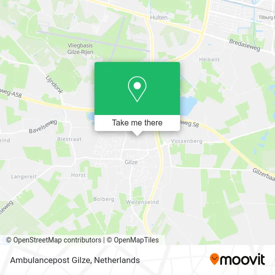 Ambulancepost Gilze map