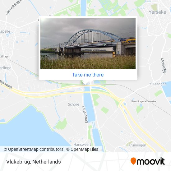 Vlakebrug map