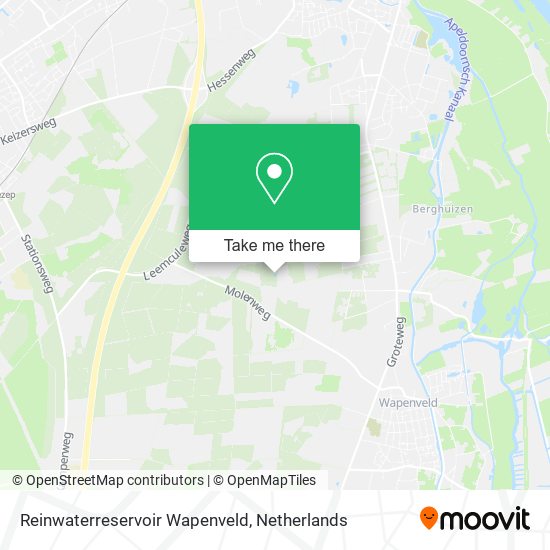 Reinwaterreservoir Wapenveld map