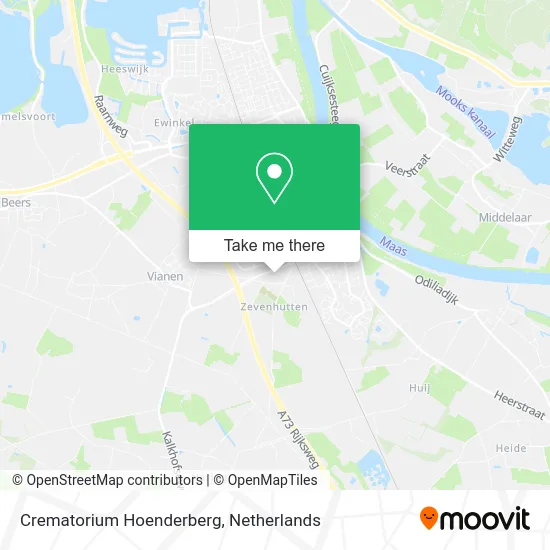 Crematorium Hoenderberg map
