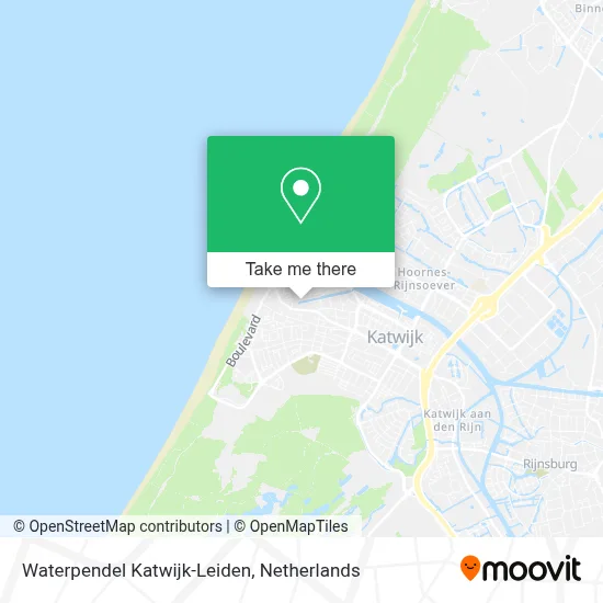 Waterpendel Katwijk-Leiden map