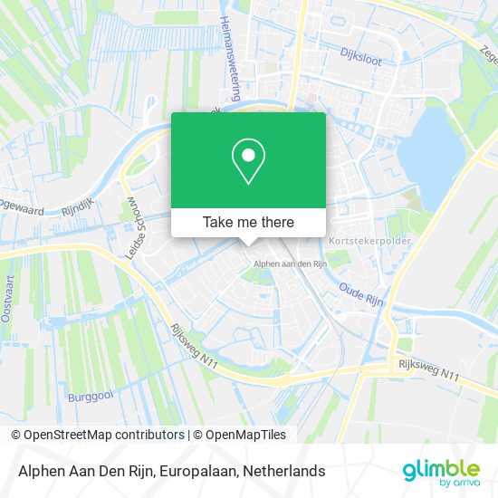 Alphen Aan Den Rijn, Europalaan map