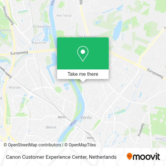 Canon Customer Experience Center map