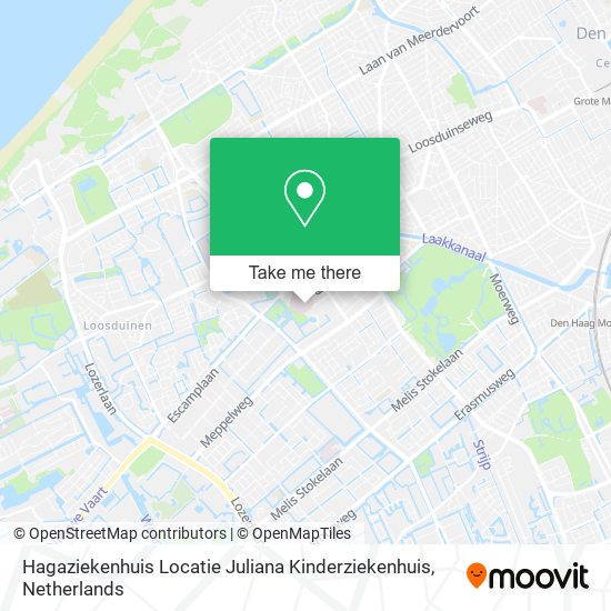 Hagaziekenhuis Locatie Juliana Kinderziekenhuis map