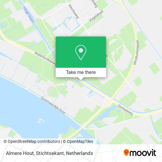 Almere Hout, Stichtsekant map