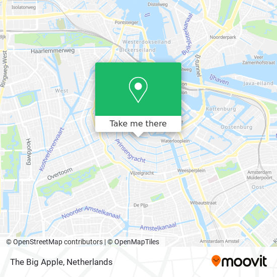 The Big Apple map