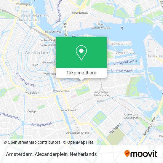 Amsterdam, Alexanderplein map