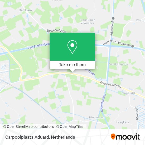 Carpoolplaats Aduard map