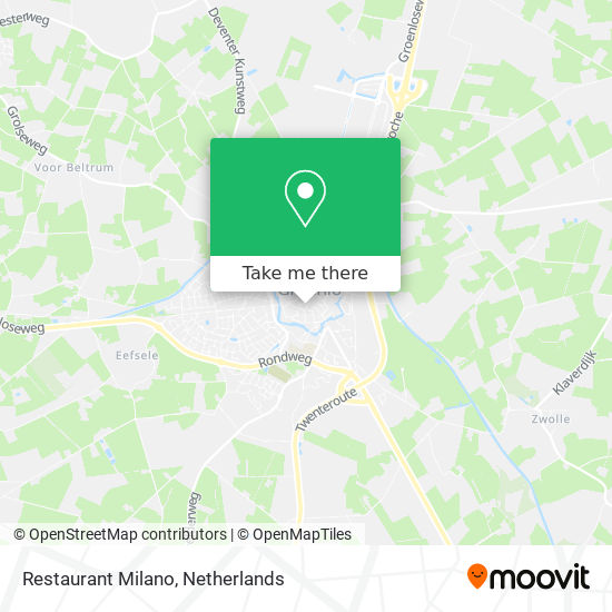 Restaurant Milano map