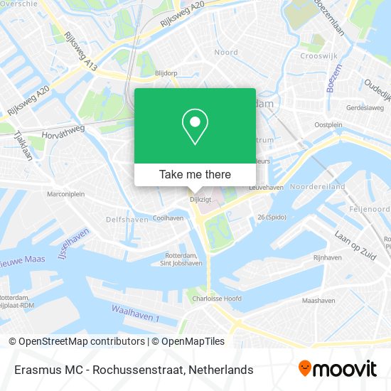 Erasmus MC - Rochussenstraat map