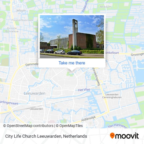 City Life Church Leeuwarden map