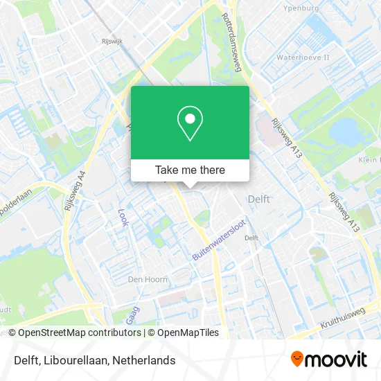 Delft, Libourellaan Karte