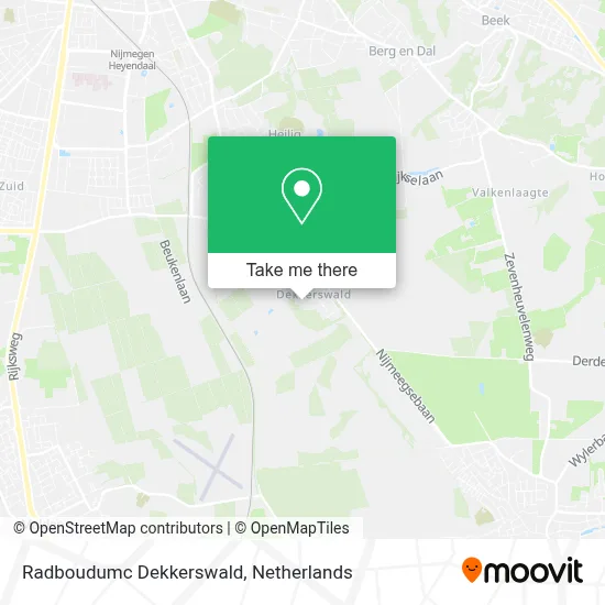 Radboudumc Dekkerswald map