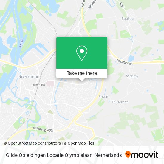 Gilde Opleidingen Locatie Olympialaan map