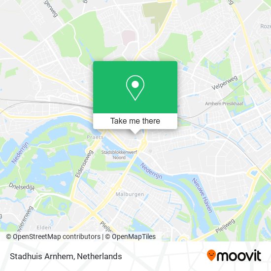 Stadhuis Arnhem map