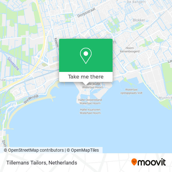 Tillemans Tailors map