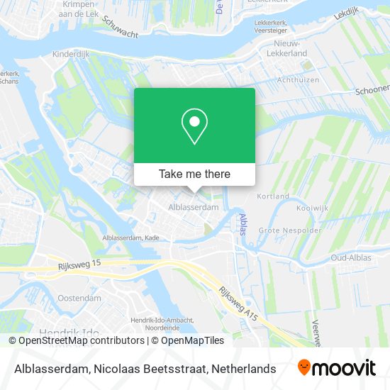 Alblasserdam, Nicolaas Beetsstraat map