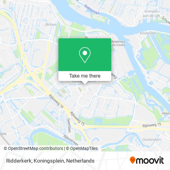 Ridderkerk, Koningsplein map