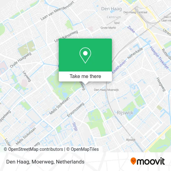 Den Haag, Moerweg map