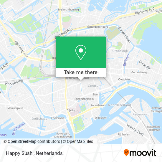 Happy Sushi map