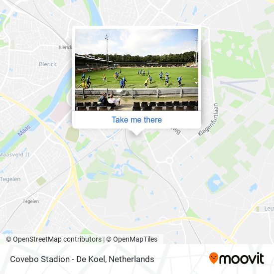 Covebo Stadion - De Koel map