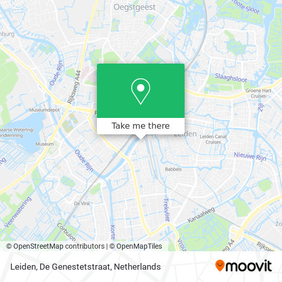 Leiden, De Genestetstraat map