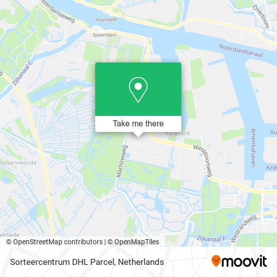 Sorteercentrum DHL Parcel map