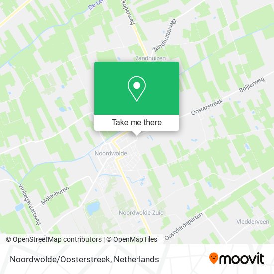Noordwolde/Oosterstreek map