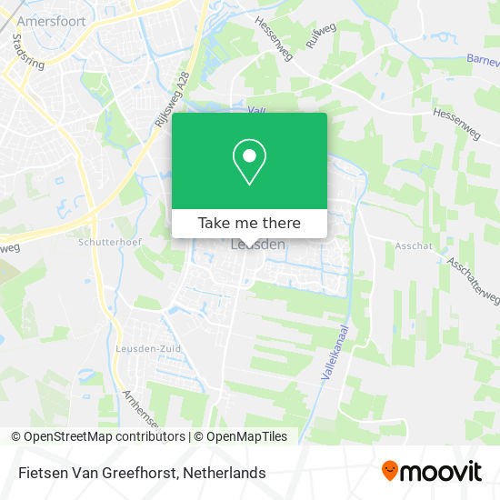 Fietsen Van Greefhorst map