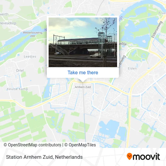 Station Arnhem Zuid map