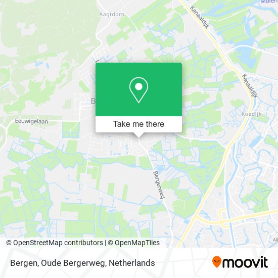 Bergen, Oude Bergerweg map