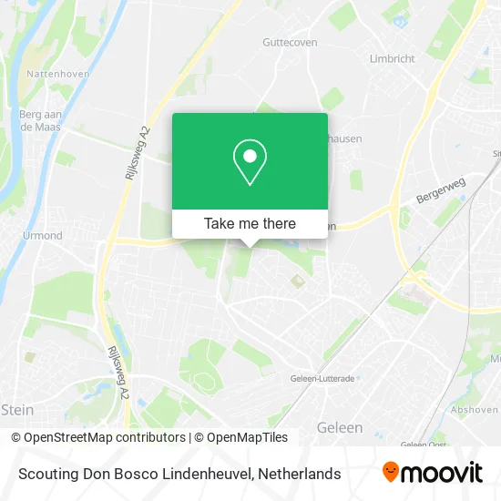 Scouting Don Bosco Lindenheuvel map