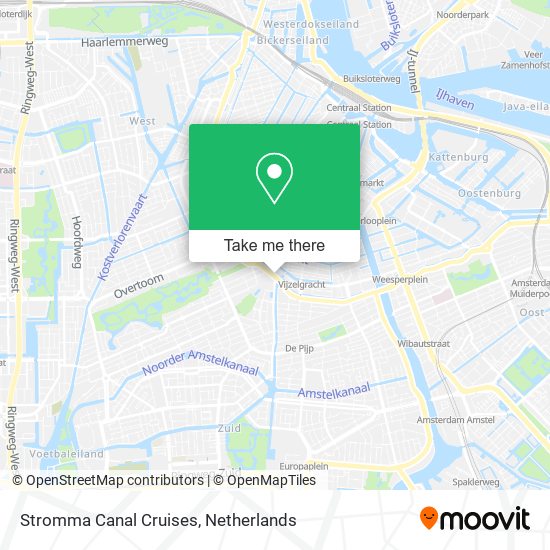 Stromma Canal Cruises map