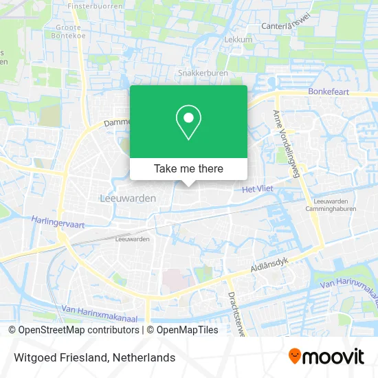 Witgoed Friesland map