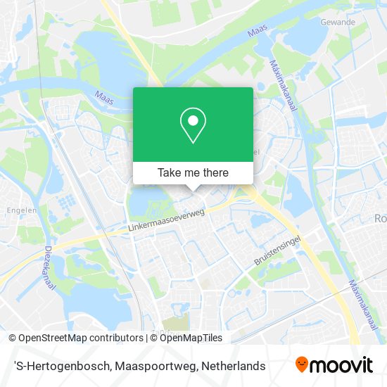 'S-Hertogenbosch, Maaspoortweg Karte