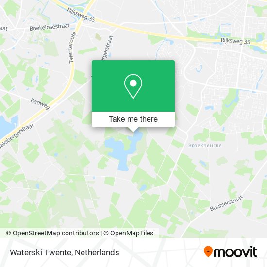 Waterski Twente map