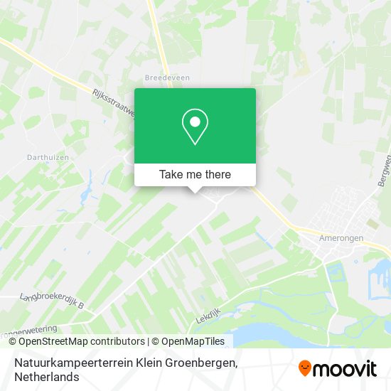 Natuurkampeerterrein Klein Groenbergen map