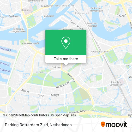 Parking Rotterdam Zuid map