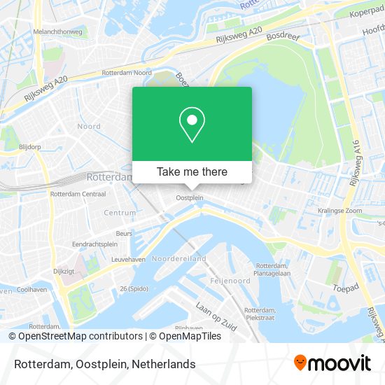 Rotterdam, Oostplein Karte