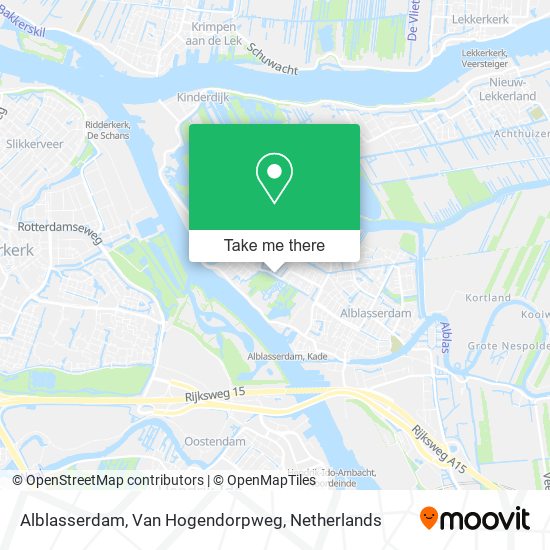 Alblasserdam, Van Hogendorpweg map