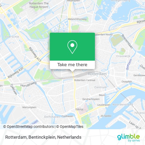 Rotterdam, Bentinckplein map
