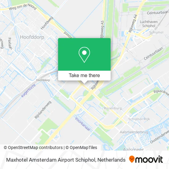 Maxhotel Amsterdam Airport Schiphol map