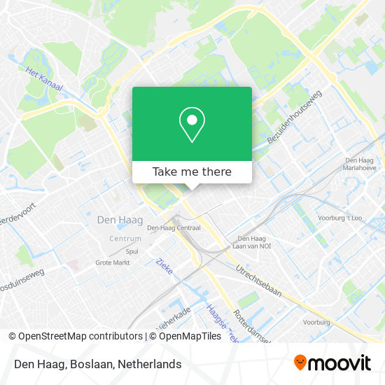 Den Haag, Boslaan map