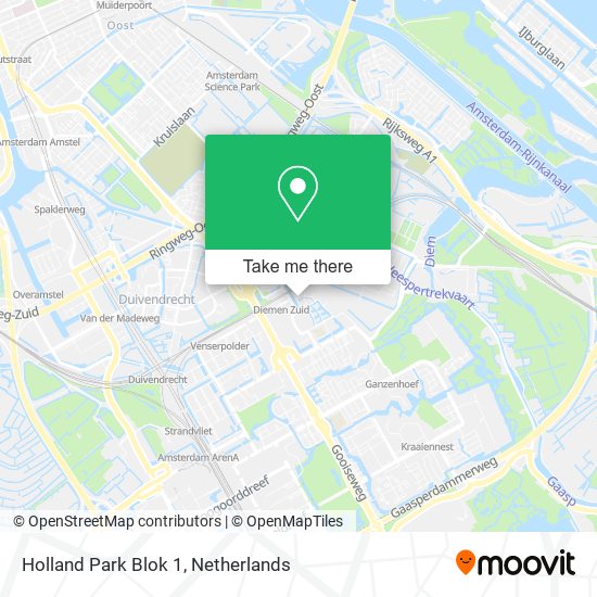 Holland Park Blok 1 map