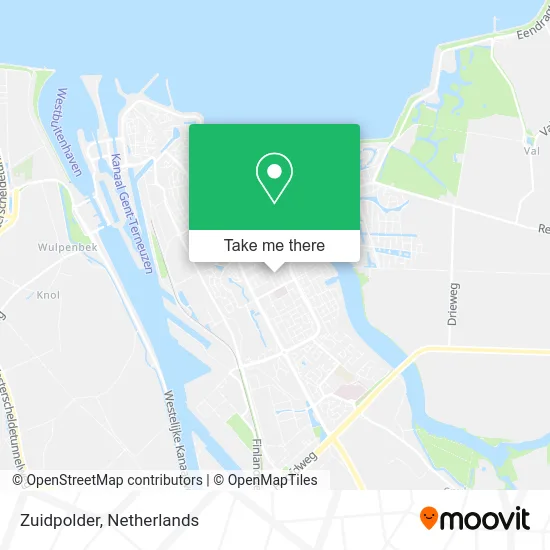 Zuidpolder map