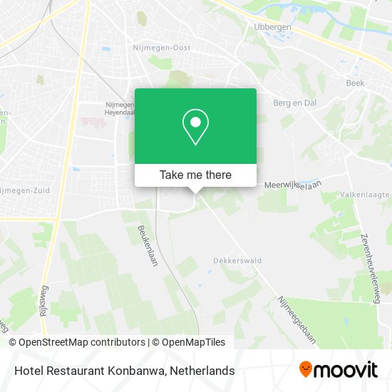 Hotel Restaurant Konbanwa map